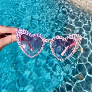 NEW Bachelorette heart rhinestone sunglasses